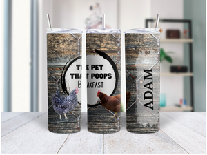 Rooster Farmhouse Funny 20 Oz Duo Tumbler (Personalized Optional)