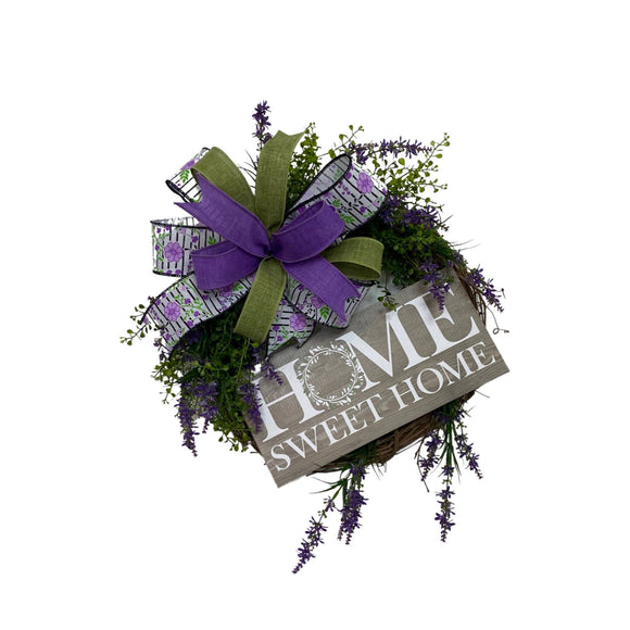 Home Sweet Home Lavender Wreath