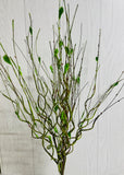 Twig and Mini Leaf Bundle Green 23"