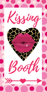12"x6" Kissing Booth Valentines Sign