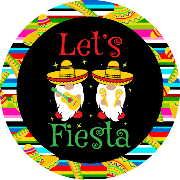Let's Fiesta Wreath Sign (Choose Size)