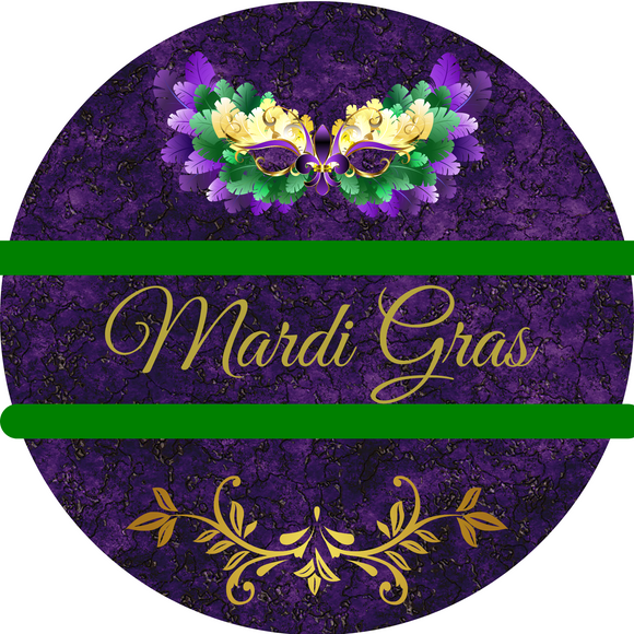 Mardi Gras Mask Sign (Choose Size)