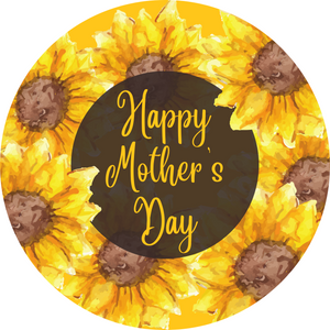 11.75" Mother's Day Sunflower Wreath Sign