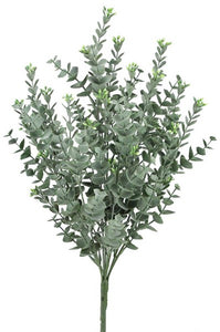 16"L Seeded Eucalyptus Bush X 9 Tt Dark Green