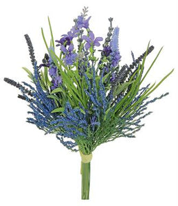 12.5" Lavender & Grass Bush