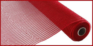 10.25"X10Yd Wide Foil Mesh Red W/Red Foil