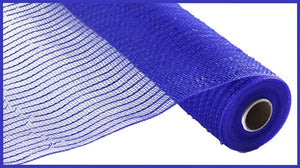 10.25"X10Yd Wide Foil Mesh Royal Blue W/Blue Foil