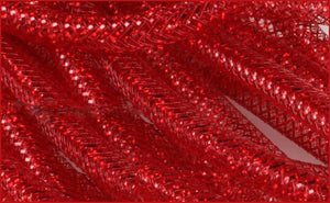 8Mmx30Yd Deco Flex Tubing Red W/Laser Red Foil