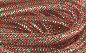 8Mmx30Yd Deco Flex Tubing Red/Emerald Green