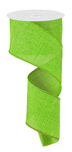 2.5"X10YD ROYAL BURLAP Fresh Green RG1279LT
