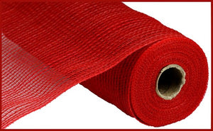 10.25"X10Yd Faux Jute/Pp Stripe Red