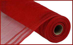 10.25"X10Yd Faux Jute/Pp/Border Stripe Red