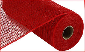 10.25"X10Yd Matte Wide Foil Mesh Matte Red