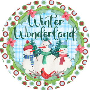Winter Wonderland Snowman ( CHOOSE SIZE)