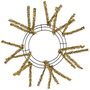 10"Wire, 20"Oad Pencil Work Wreath X12 Tie, M 18K Gld