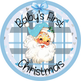 Baby's First Christmas Santa (Choose Size&Color)