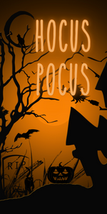 12"x6" Hocus Pocus Halloween Sign