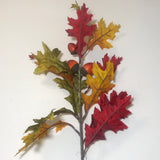 Fall Oak Leaves Spray 34"