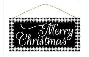 12.5"L X 6"H Merry Christmas Sign
