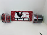 12x6 Welcome to the Roost Wreath Sign