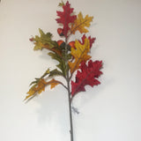 Fall Oak Leaves Spray 34"
